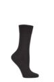 Women's 1 Pair Falke Sensitive Berlin Merino Wool Left And Right Comfort Cuff Socks - Dark Brown