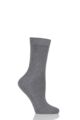 Ladies 1 Pair Falke Cosy Wool and Cashmere Socks - Grey