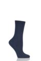 Ladies 1 Pair Falke Cosy Wool and Cashmere Socks - Dark Navy