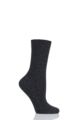Ladies 1 Pair Falke Cosy Wool and Cashmere Socks - Anthracite