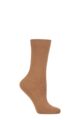 Ladies 1 Pair Falke Cosy Wool and Cashmere Socks - Almond