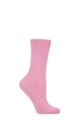 Ladies 1 Pair Falke Cosy Wool and Cashmere Socks - Powder Pink
