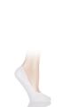 Ladies 1 Pair Falke Invisible Step Cotton Shoe Liners - White
