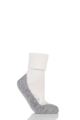 Ladies 1 Pair Falke CosyShoe Slipper House Socks - White