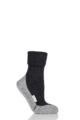 Ladies 1 Pair Falke CosyShoe Slipper House Socks - Black