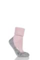 Ladies 1 Pair Falke CosyShoe Slipper House Socks - Pink