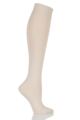 Ladies 1 Pair Falke Cotton Touch Knee High Socks - Cream