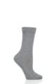 Ladies 1 Pair Falke Family Everyday Cotton Socks - Grey