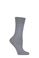 Women's 1 Pair Falke Sensitive London Left And Right Comfort Cuff Cotton Socks - Light Grey Melange