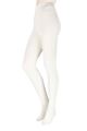 Ladies 1 Pair Falke Soft Merino Wool Tights - Off-White