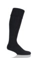 Mens 1 Pair Glenmuir Birkdale Cotton Cushioned Knee High Golf Socks - Black