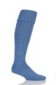 Mens 1 Pair Glenmuir Birkdale Cotton Cushioned Knee High Golf Socks - Cornflower