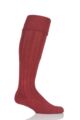 Mens 1 Pair Glenmuir Birkdale Cotton Cushioned Knee High Golf Socks - Terracotta