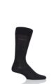 Mens 1 Pair BOSS George RS Gentle Mercerised Cotton Socks - Black