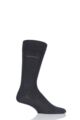 Mens 1 Pair BOSS George RS Gentle Mercerised Cotton Socks - Charcoal
