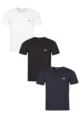 Mens 3 Pack BOSS Plain Cotton Stretch Round Neck T-Shirts - Misc