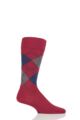 Mens 1 Pair BOSS John Argyle Design Wool Cotton Socks - Red