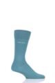 Mens 1 Pair BOSS Marc Plain 98% Combed Cotton Socks - Open Blue