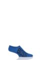 Mens 1 Pair BOSS Combed Cotton Large Logo Trainer Socks - Blue