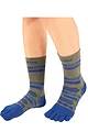 Mens and Women's 1 Pair TOETOE Sport Range All Sports Ankle Toe Socks - Green
