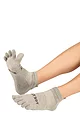 Mens and Women's 1 Pair TOETOE Sport Range Running Trainer Toe Socks - Grey