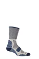 Mens 1 Pair Bridgedale Active Light Hiker Cotton and Coolmax Socks For Summer Hiking - Indigo