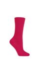 Ladies 1 Pair SOCKSHOP of London 100% Cashmere Cable Knit Bed Socks - Blusher