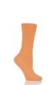 Ladies 1 Pair SOCKSHOP of London 100% Cashmere Cable Knit Bed Socks - Peach Schnapps