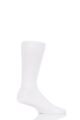 Mens 1 Pair Pantherella Danvers Rib Cotton Lisle Socks - White