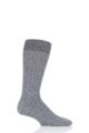 Mens 1 Pair Pantherella 85% Cashmere Rib Socks - Charcoal Chine