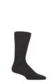 Mens 1 Pair Pantherella 85% Cashmere Rib Socks - Charcoal