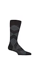 Mens 1 Pair Pantherella Abdale Merino Wool Argyle Socks - Charcoal
