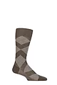 Mens 1 Pair Pantherella Abdale Merino Wool Argyle Socks - Graphite