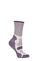 Women's 1 Pair Bridgedale Active Light Hiker Cotton and Coolmax Socks For Summer Hiking - Plum