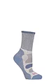 Women's 1 Pair Bridgedale Active Light Hiker Cotton and Coolmax Socks For Summer Hiking - Smokey Blue