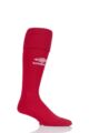 Mens 1 Pair Umbro League Football Socks - Vermillion / White