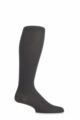 Mens 1 Pair Pantherella Merino Wool Rib Knee High Socks - Charcoal