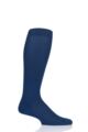 Mens 1 Pair Pantherella Merino Wool Rib Knee High Socks - Dark Blue