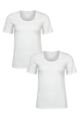 Women's 2 Pack Falke Daily Comfort Cotton T-Shirts - White