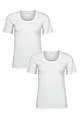Women's 2 Pack Falke Daily Comfort Cotton T-Shirts - White