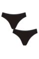 Women's 2 Pack Falke Daily Comfort Cotton Briefs - Black