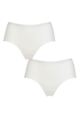 Women's 2 Pack Falke Daily Comfort Cotton Hipster Briefs - White