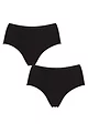 Women's 2 Pack Falke Daily Comfort Cotton Hipster Briefs - Black