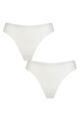 Women's 2 Pack Falke Daily Comfort Cotton Thongs - White