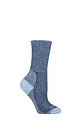 Women's 1 Pair Bridgedale New Comfort Trekker Socks For All Season Hiking - Blue