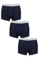 Mens 3 Pair Ralph Lauren Stretch Cotton Classic Trunks - Navy