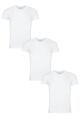 Mens 3 Pack Ralph Lauren Plain Cotton Stretch Crew Neck T-shirts - White