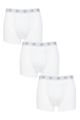 Mens 3 Pack CR7 Cotton Trunks - White