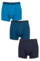 Mens 3 Pack CR7 Cotton Trunks - Navy/Blue