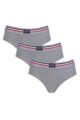 Ladies 3 Pack Jockey Brief Knickers - Grey